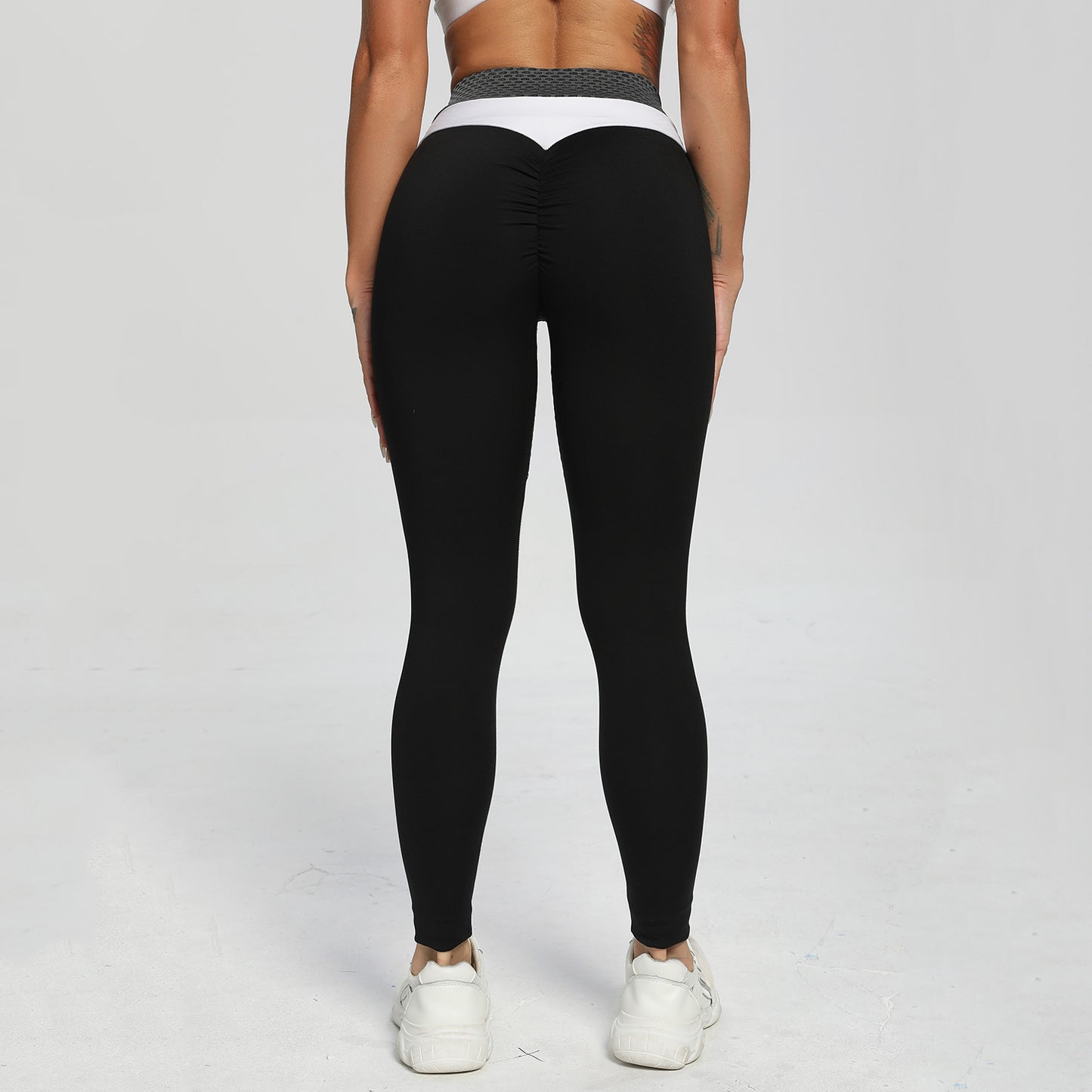 Calça Legging Fitness Estampa em Recortes Grace