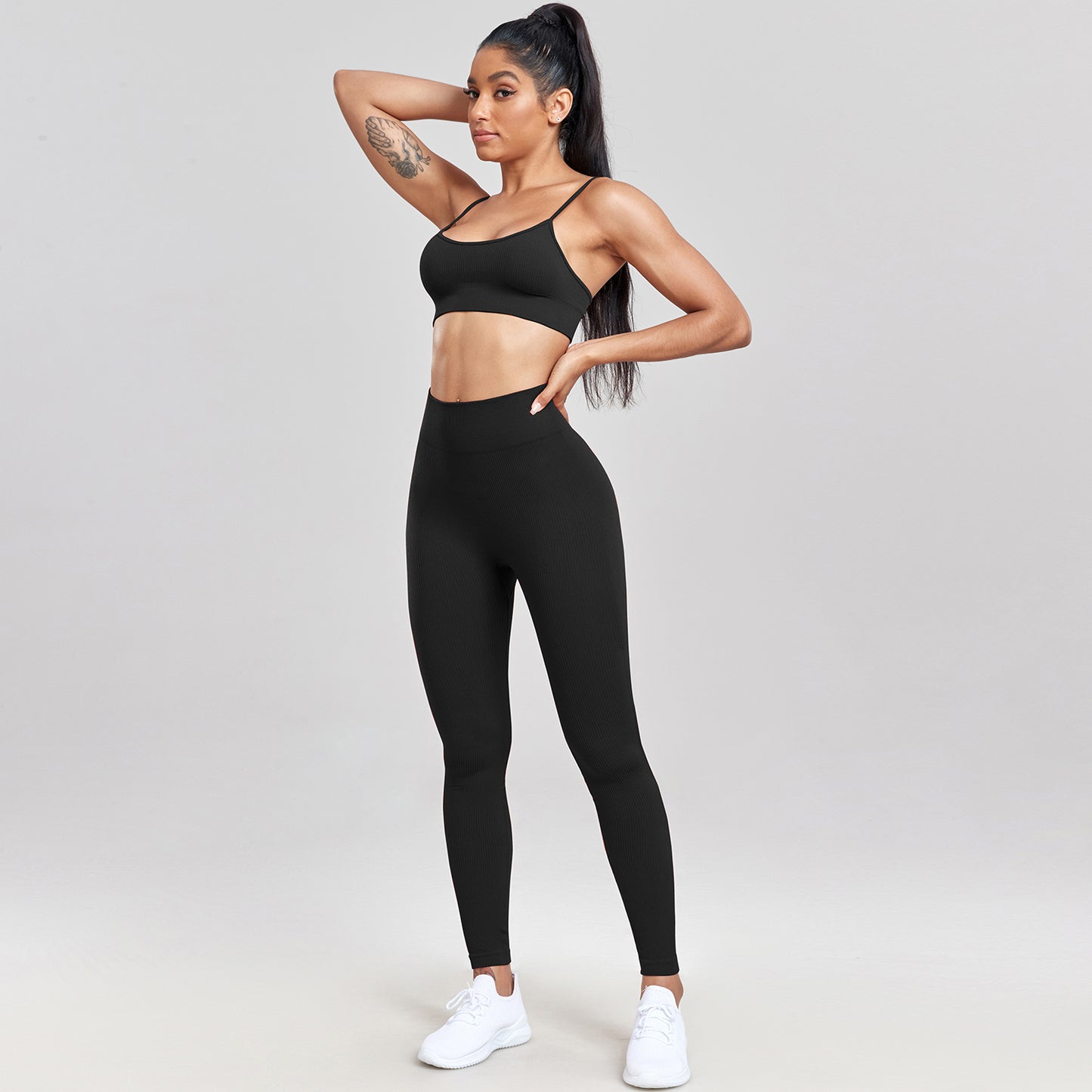 Conjunto Fitness Top de Alça e Calça Legging Agnes