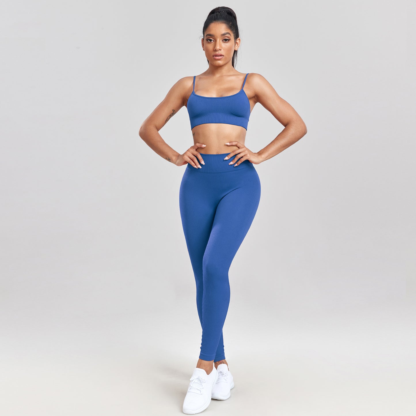 Conjunto Fitness Top de Alça e Calça Legging Agnes