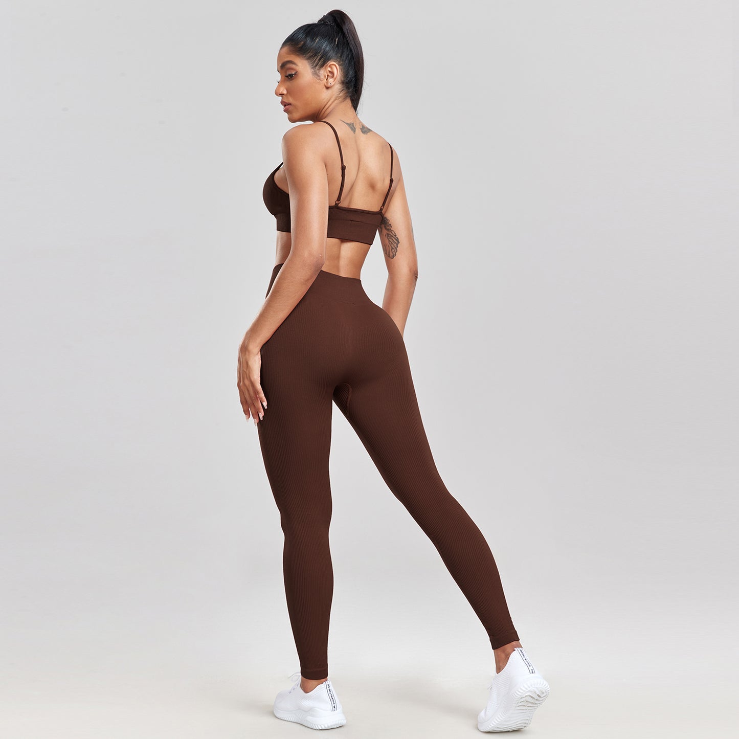 Conjunto Fitness Top de Alça e Calça Legging Agnes