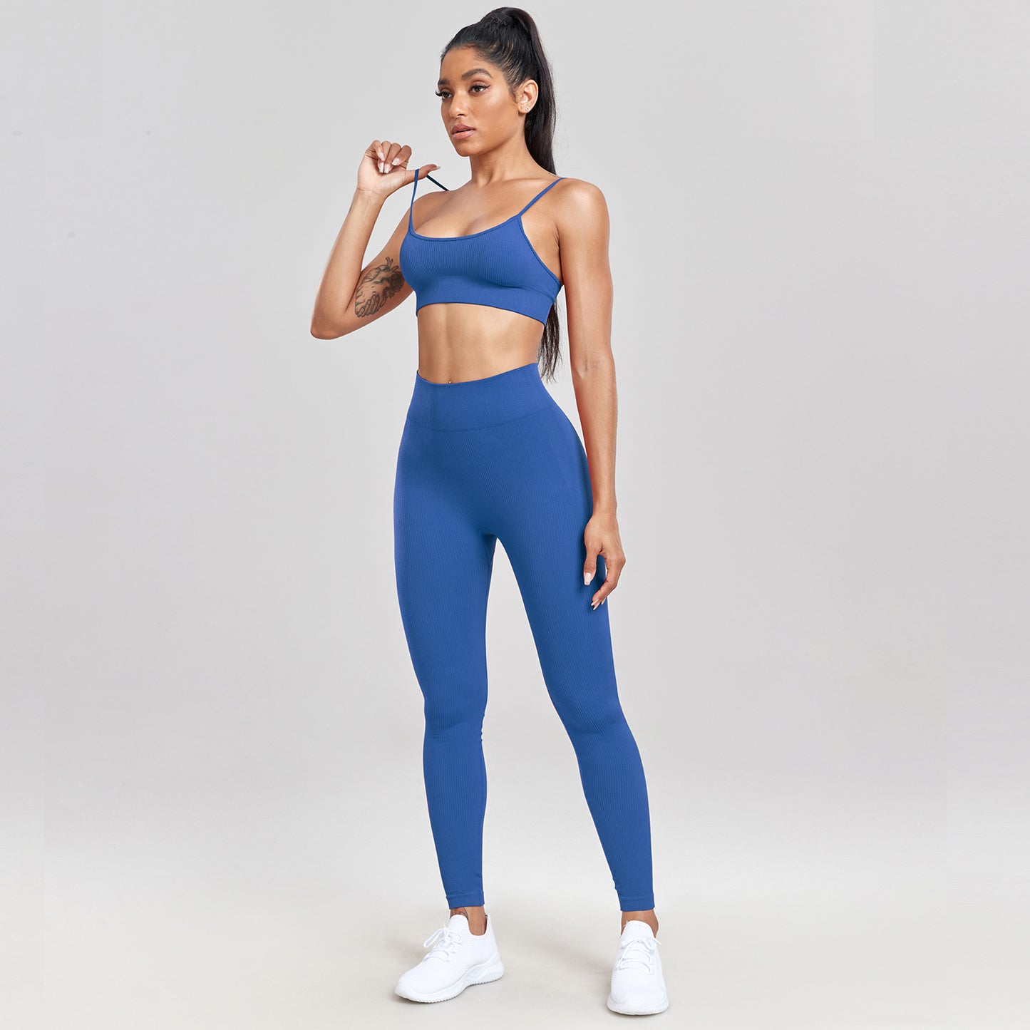 Conjunto Fitness Top de Alça e Calça Legging Agnes