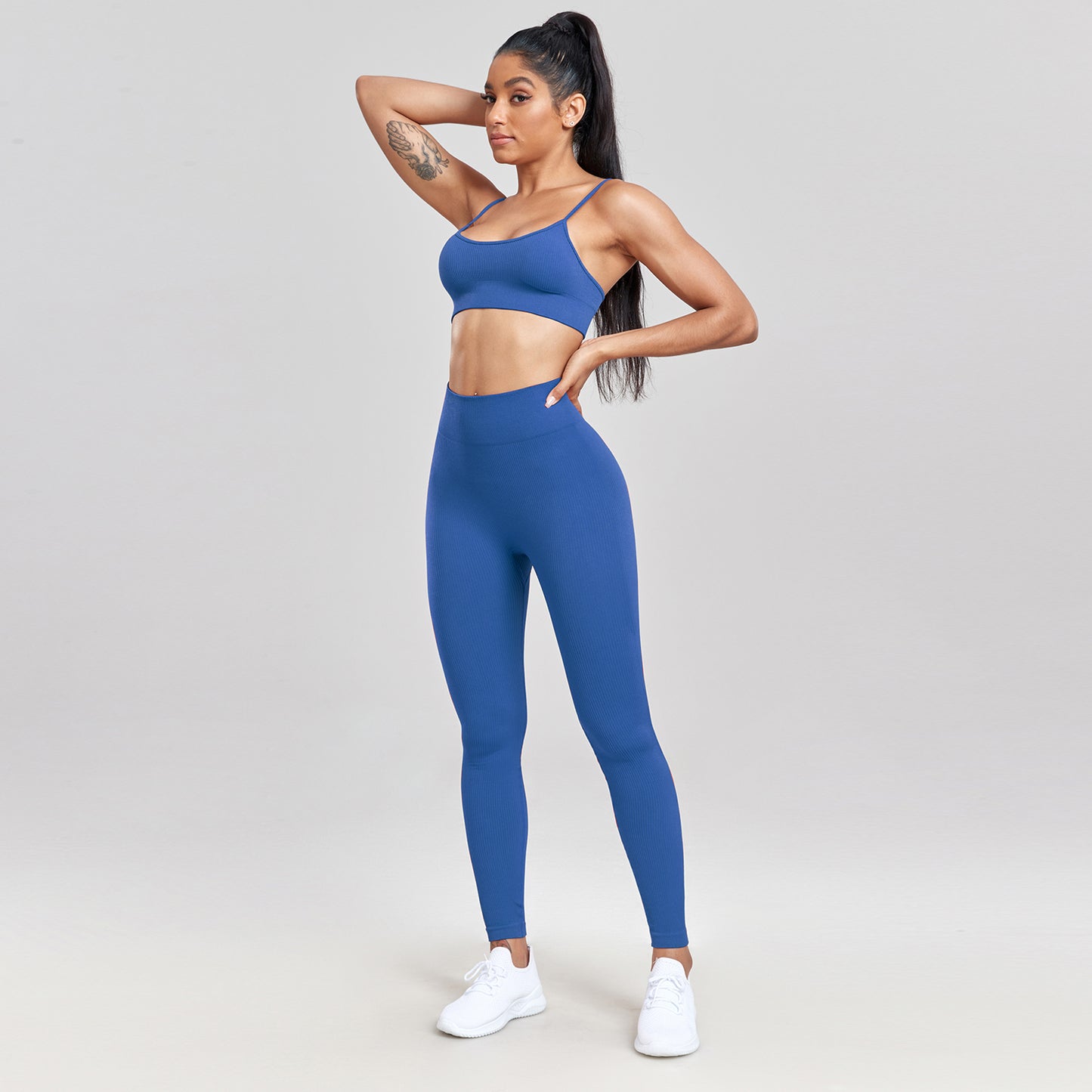 Conjunto Fitness Top de Alça e Calça Legging Agnes