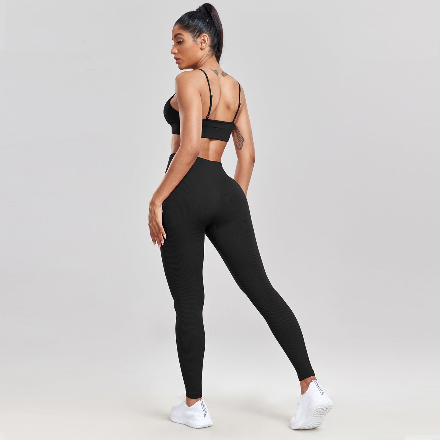 Conjunto Fitness Top de Alça e Calça Legging Agnes